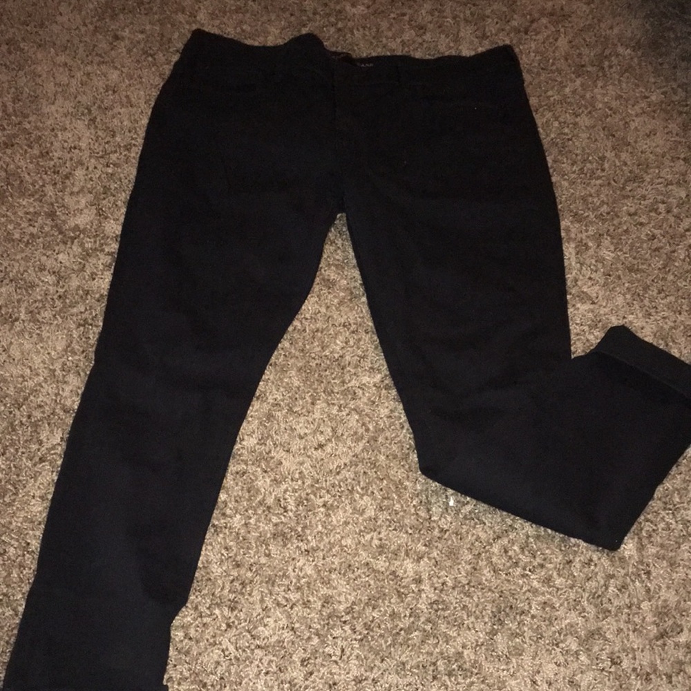 EXPRESS MID RISE BLACK DENIM LEGGING TYPE JEANS NWOT SIZE 14 long